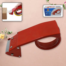 Metal tape dispenser with cutter, for home and office use.