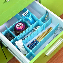 Drawer dividers, adjustable set for organizing cabinets and closets