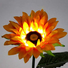 Garden Solar Sunflower Outdoor LED Light  Inserted Ground Simulation Plant (4 Pcs Set)