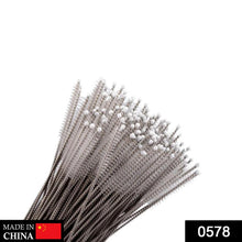 Brush for cleaning stainless steel straws