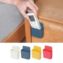 Wall-mounted storage case with charging port.