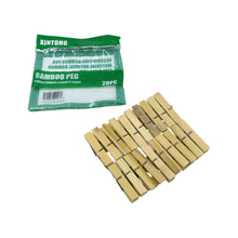 Set of 20 wooden clips, for clothespins, photo hanging, and craft projects.