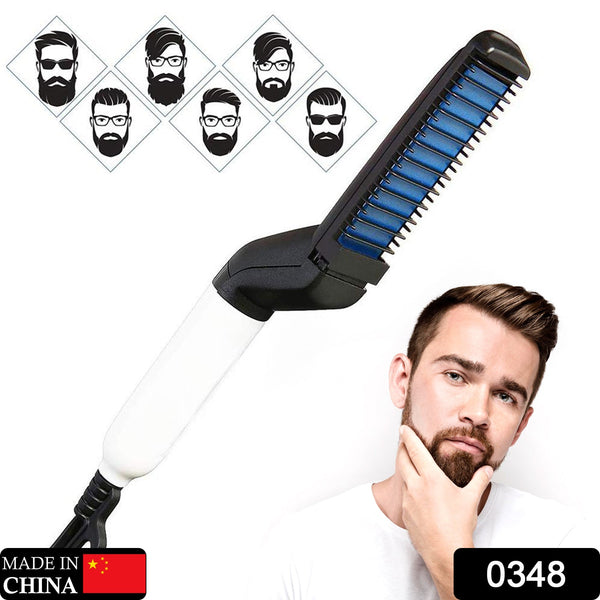 Hair straightener and curler, styling comb.