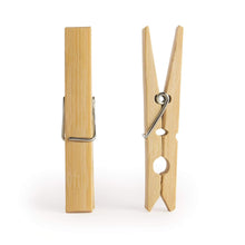 Heavy Duty Bamboo Wooden Cloth Clips / Pegs (10 Pcs Set)