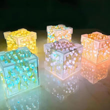 Cube Tulip Night Lamp | Led Decorative Nights Lamp (Multicolor & Design / 1 Set)