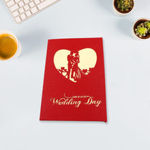 Unique 3D Pop-Up Wishing Card (Wedding): 1 Pc