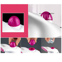 Facial steamer with adjustable settings for delivering steam and enhancing skincare routines.