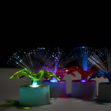 Mini color-changing LED table centerpiece, fiber optic light.