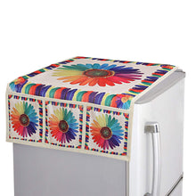 Kitchen fridge top cover with fruit design, enhancing kitchen aesthetics.