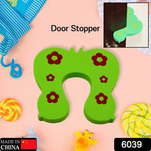 Child door stopper, animal-shaped design, prevents door slamming